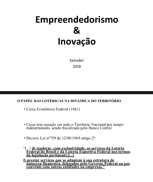 Empreendedorismo & Inovação [Salvador] 2018