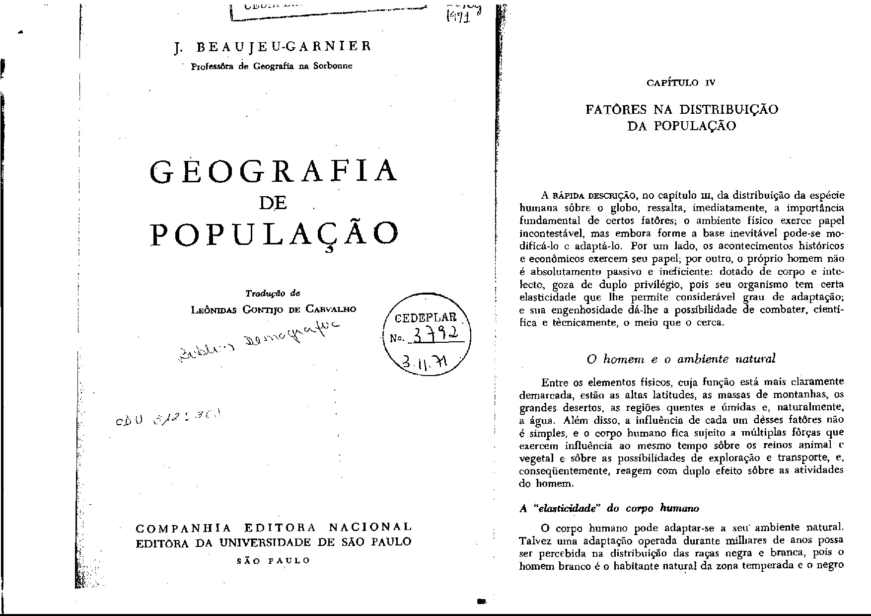 Factores na Distribuição da População | GEOGRAFIA DE POPULAÇÃO .PDF