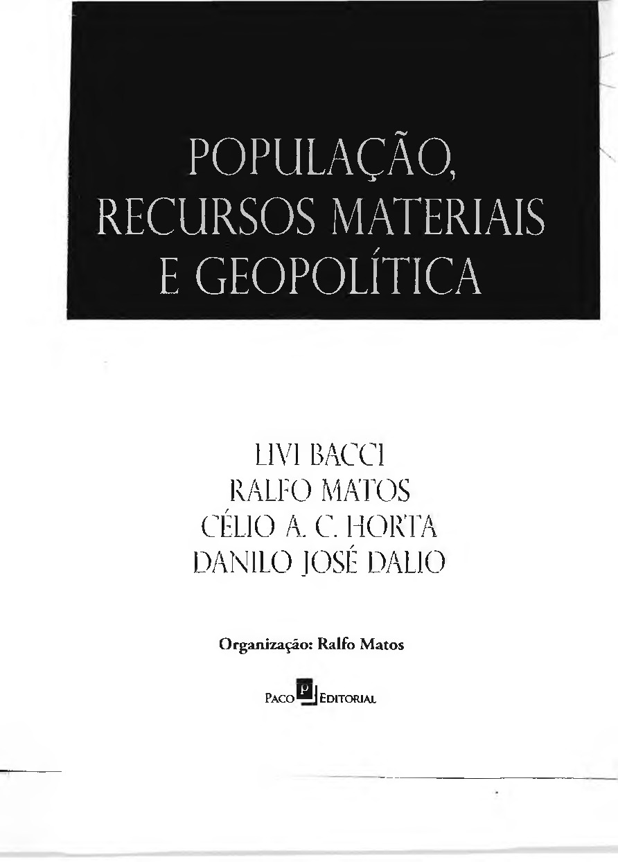 População, Recursos Materiais e Geopolítica: Geografia – Matos | PDF