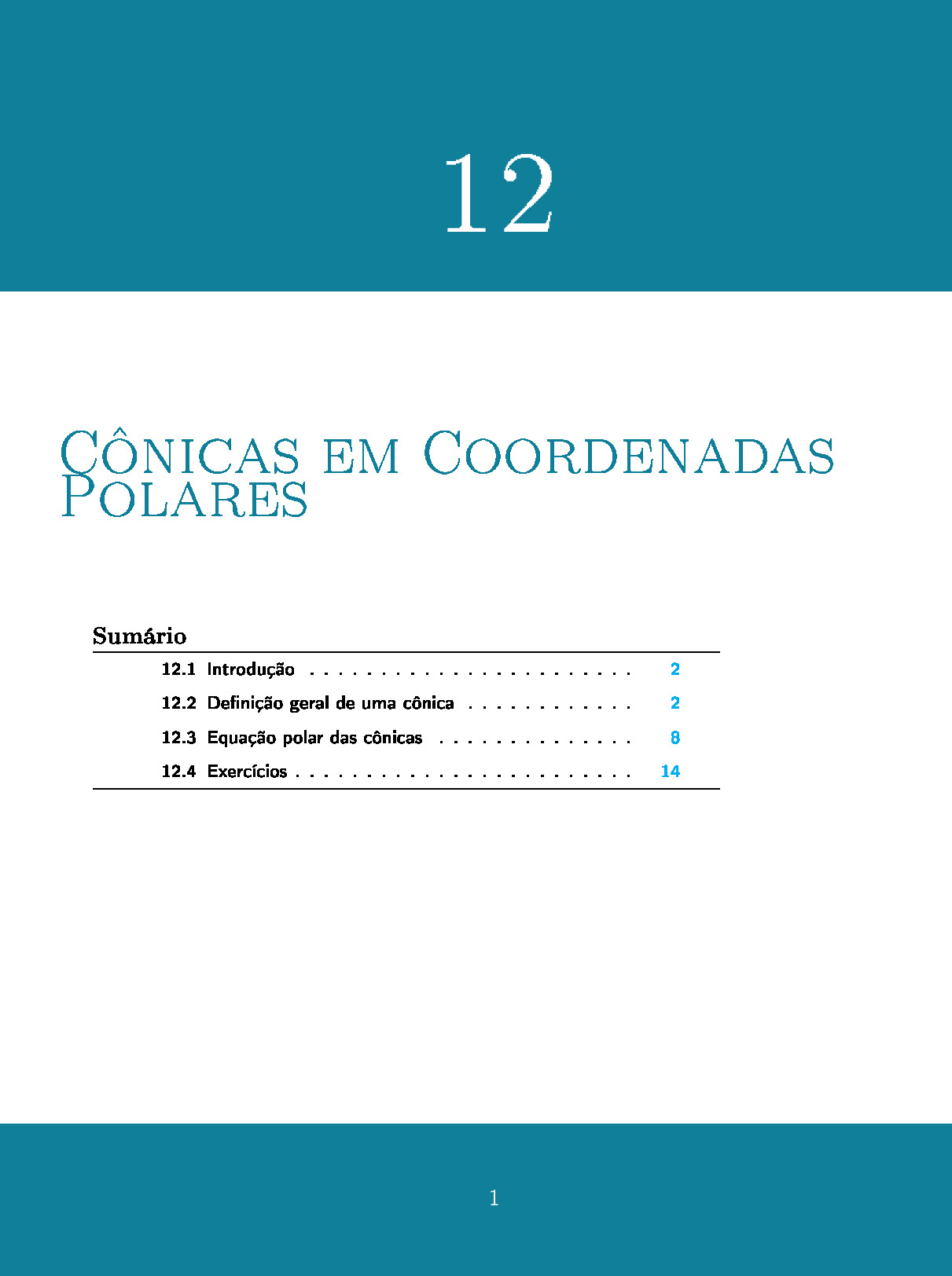 Cônicas em Coordenadas Polares
