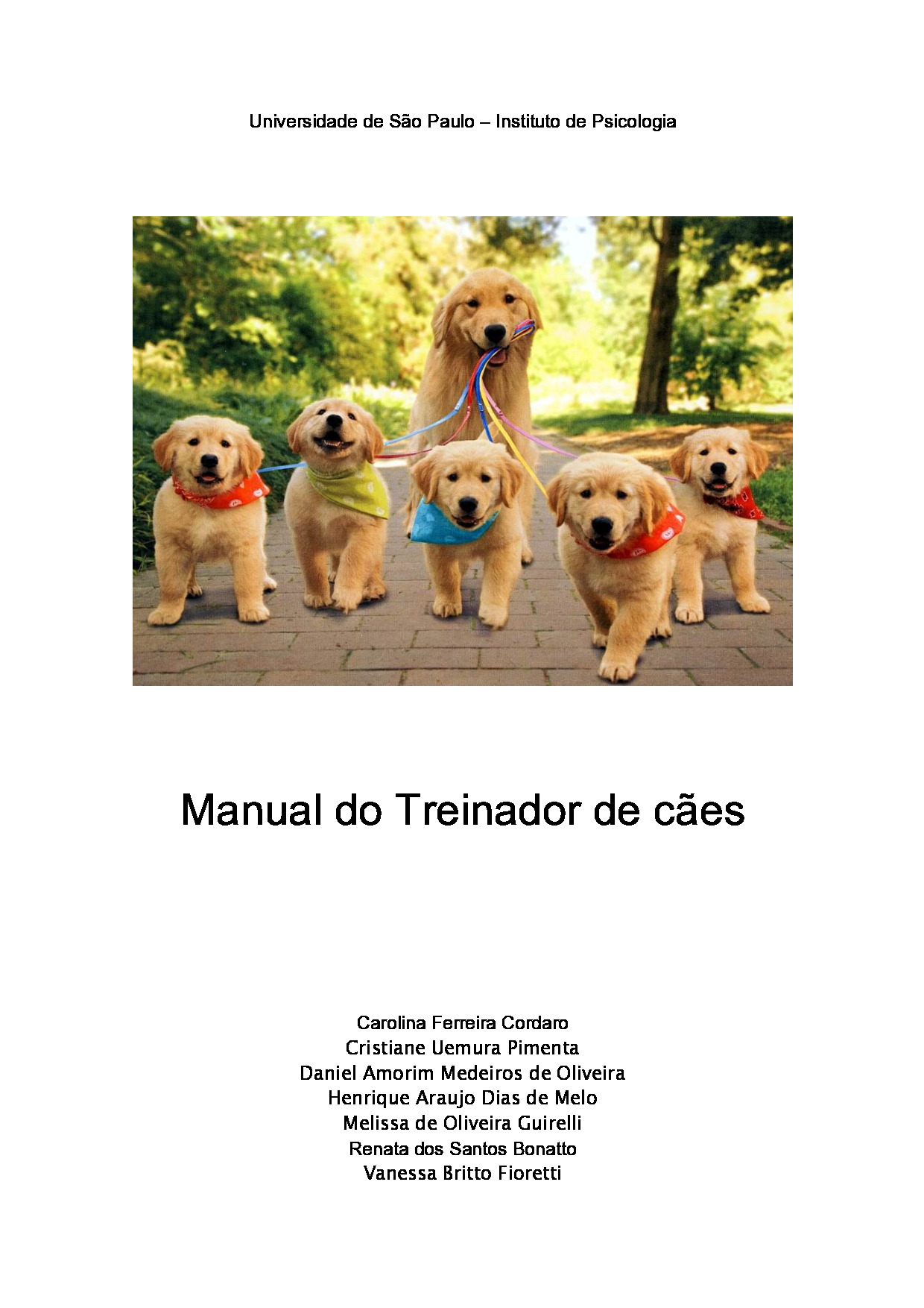 Manual do Treinador de cães PDF