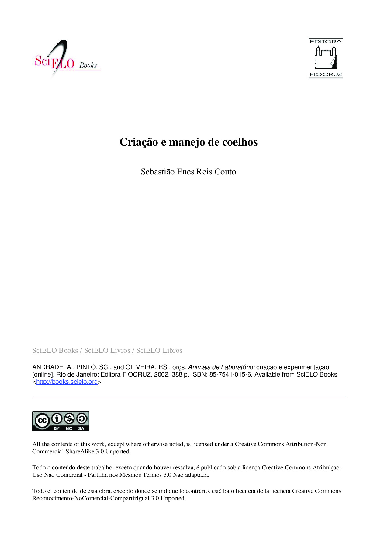 Criação e manejo de coelhos pdf