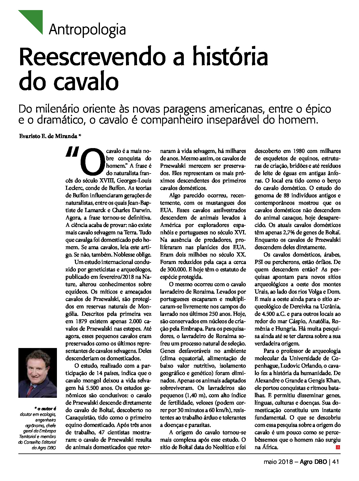 [Artigo] Reescrevendo a história do cavalo – Evaristo E. de Mirand