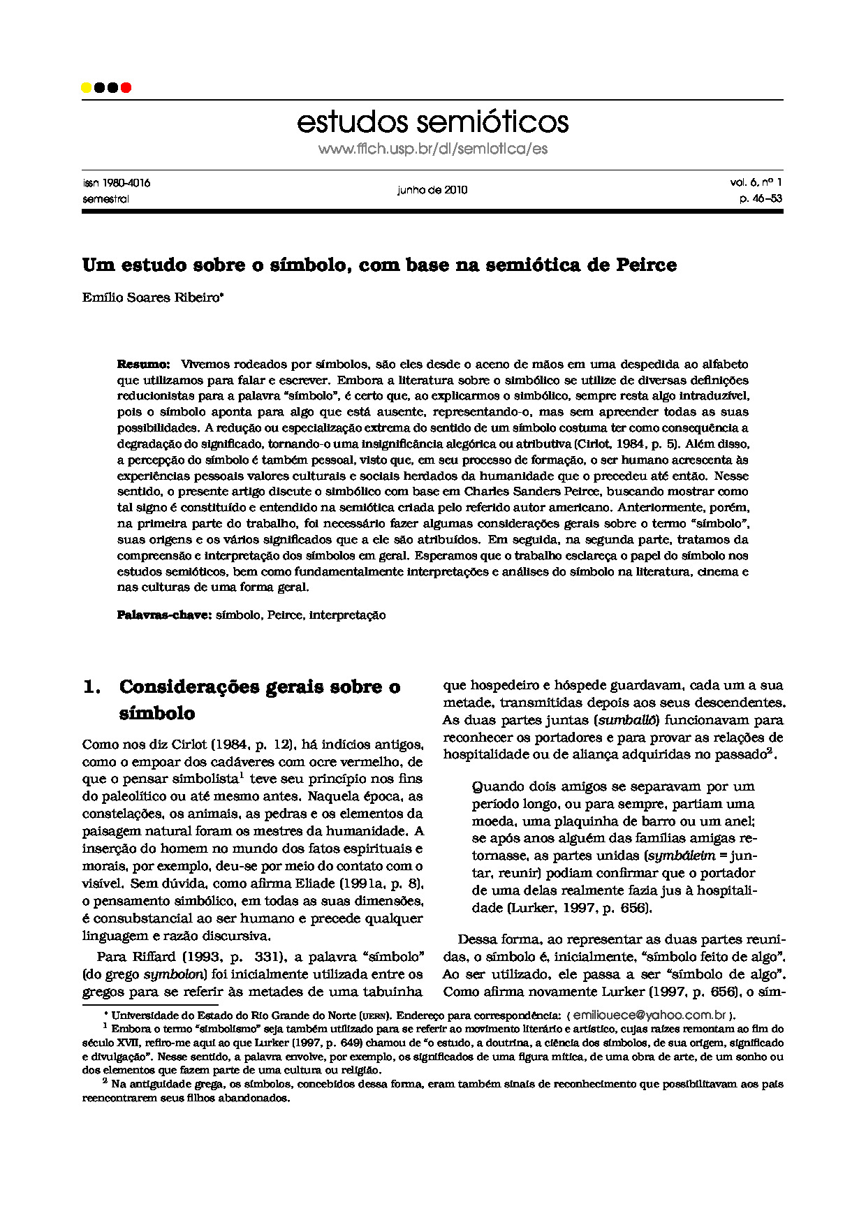 Estudos semióticos – Um estudo sobre o símbolo, com base na semiótica de Peirce.pdf