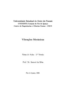 Apostila de Vibrações Mecánica – Notas de Aulas (Samuel da Silva)