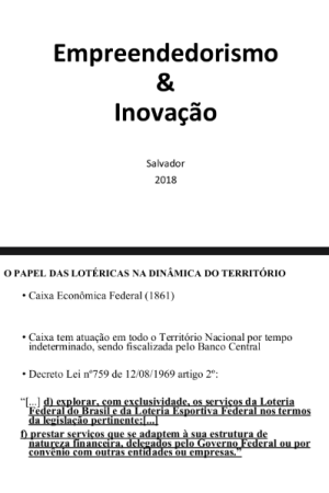 Empreendedorismo & Inovação [Salvador] 2018