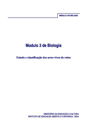 Módulo 3 de Biologia do 2º Ciclo | PESD |Moçambique [PDF]
