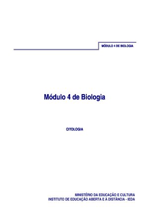 Módulo 4 de Biologia do 2º Ciclo | PESD | Moçambique [PDF]