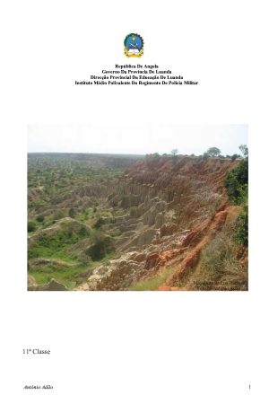 Noção de geologia (11a Classe – Angola) pdf