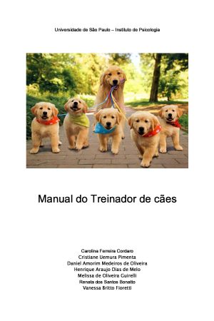 Manual do Treinador de cães PDF