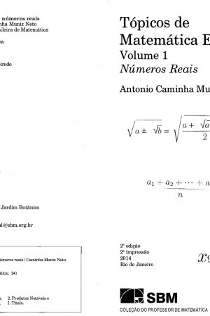 Tópicos de Matemática Elementar  Volume 1  Numeros Reais  (2ª Edição)  SBM