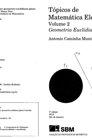 Tópicos de Matemática Elementar Volume 2  Geometria Euclidiana Plana – (2ª Edição) SBM  | Livro PDF