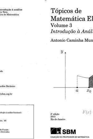 Tópicos de Matemática Elementar Volume 3  Introdução à Analise (2ª Edição) SBM  | Livro PDF